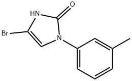 4-bromo-1-(m-tolyl)-1,3-dihydro-2H-imidazol-2-one Struktur