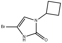 4-bromo-1-cyclobutyl-1,3-dihydro-2H-imidazol-2-one Struktur