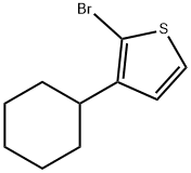 2-Bromo-3-cyclohexylthiophene Struktur