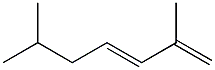 2,6-Dimethyl-1,3-heptadiene. Struktur