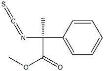 (+)-[methyl (2S)-2-isothiocyanato-2-phenylpropionate] Struktur