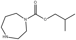 2-methylpropyl 1,4-diazepane-1-carboxylate Struktur