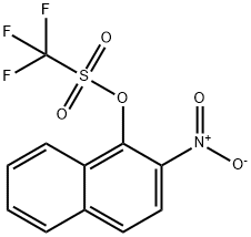 trifluoromethanesulfonic acid 2-nitronaphthalen-1-yl ester Struktur