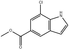 methyl 7-chloro-1H-indole-5-carboxylate Struktur