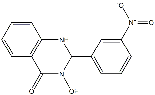 3-hydroxy-2-{3-nitrophenyl}-2,3-dihydro-4(1H)-quinazolinone Struktur