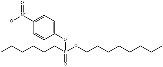 Octyl 4-nitrophenyl hexylphosphonate Struktur