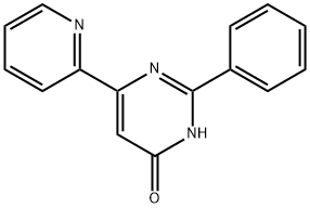 4-Hydroxy-2-phenyl-6-(2-pyridyl)pyrimidine Struktur