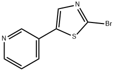 2-Bromo-5-(3-pyridyl)thiazole Struktur