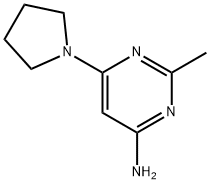 4-Amino-2-methyl-6-(pyrrolidin-1-yl)pyrimidine Struktur