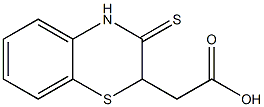 (3-thioxo-3,4-dihydro-2H-1,4-benzothiazin-2-yl)acetic acid Struktur