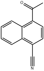 4-acetyl-1-Naphthalenecarbonitrile Struktur