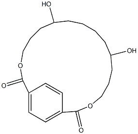 1.4-Bis-[4-(4-hydroxy-butyloxycarbonyl)-benzoyloxy]-butan Struktur