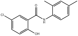 5-chloro-N-(2,4-dimethylphenyl)-2-hydroxybenzamide Struktur