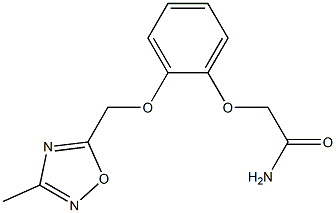 2-{2-[(3-methyl-1,2,4-oxadiazol-5-yl)methoxy]phenoxy}acetamide Struktur