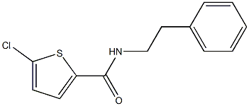 5-chloro-N-(2-phenylethyl)thiophene-2-carboxamide Struktur