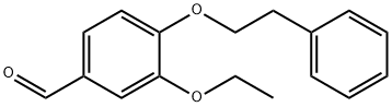 3-ethoxy-4-(2-phenylethoxy)benzaldehyde Struktur