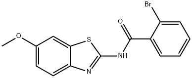 2-bromo-N-(6-methoxy-1,3-benzothiazol-2-yl)benzamide Struktur