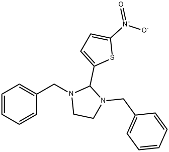 1,3-dibenzyl-2-{5-nitro-2-thienyl}imidazolidine Struktur