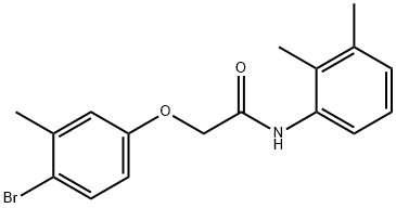 2-(4-bromo-3-methylphenoxy)-N-(2,3-dimethylphenyl)acetamide Struktur