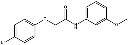 2-(4-bromophenoxy)-N-(3-methoxyphenyl)acetamide Struktur