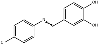 4-{[(4-chlorophenyl)imino]methyl}-1,2-benzenediol Struktur