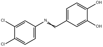 4-{[(3,4-dichlorophenyl)imino]methyl}-1,2-benzenediol Struktur