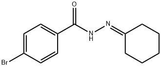 4-bromo-N'-cyclohexylidenebenzohydrazide Struktur