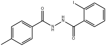 2-iodo-N'-(4-methylbenzoyl)benzohydrazide Struktur