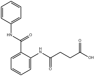 4-[2-(anilinocarbonyl)anilino]-4-oxobutanoic acid Struktur