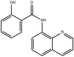 2-hydroxy-N-(quinolin-8-yl)benzamide Struktur