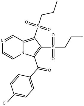 [7,8-bis(propylsulfonyl)pyrrolo[1,2-a]pyrazin-6-yl](4-chlorophenyl)methanone Struktur