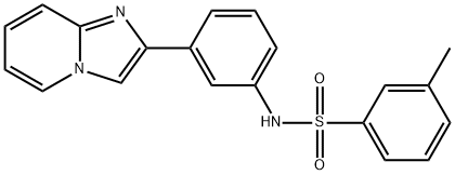 N-(3-imidazo[1,2-a]pyridin-2-ylphenyl)-3-methylbenzenesulfonamide Struktur