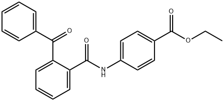 ethyl 4-[(2-benzoylbenzoyl)amino]benzoate Struktur