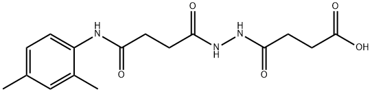 4-{2-[4-(2,4-dimethylanilino)-4-oxobutanoyl]hydrazino}-4-oxobutanoic acid Struktur