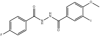 N'-(4-fluorobenzoyl)-3-iodo-4-methoxybenzohydrazide Struktur