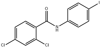 2,4-dichloro-N-(4-iodophenyl)benzamide Struktur