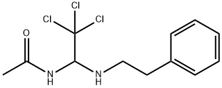 N-{2,2,2-trichloro-1-[(2-phenylethyl)amino]ethyl}acetamide Struktur