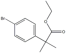 ethyl 2-(4-broMophenyl)-2-Methylpropanoate Struktur