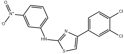 4-(3,4-dichlorophenyl)-2-{3-nitroanilino}-1,3-thiazole Struktur