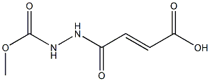 (E)-4-[2-(methoxycarbonyl)hydrazino]-4-oxo-2-butenoic acid Struktur