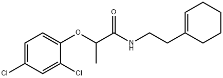 N-[2-(1-cyclohexen-1-yl)ethyl]-2-(2,4-dichlorophenoxy)propanamide Struktur