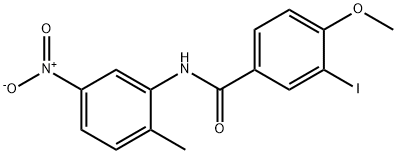 3-iodo-4-methoxy-N-(2-methyl-5-nitrophenyl)benzamide Struktur