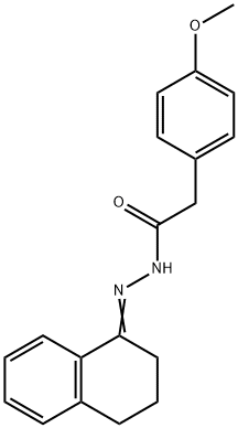 N'-[3,4-dihydro-1(2H)-naphthalenylidene]-2-(4-methoxyphenyl)acetohydrazide Struktur