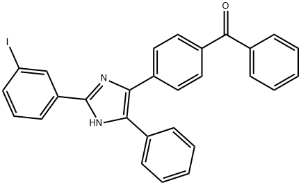 {4-[2-(3-iodophenyl)-5-phenyl-1H-imidazol-4-yl]phenyl}(phenyl)methanone Struktur