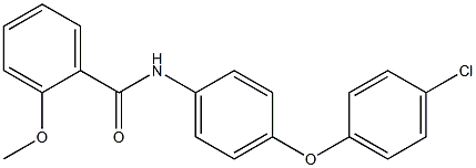 N-[4-(4-chlorophenoxy)phenyl]-2-methoxybenzamide Struktur