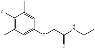 2-(4-chloro-3,5-dimethylphenoxy)-N-ethylacetamide Struktur