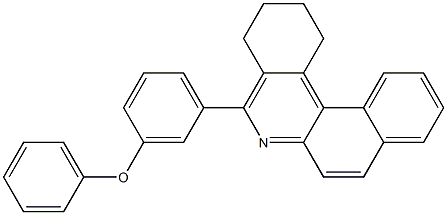 5-(3-phenoxyphenyl)-1,2,3,4-tetrahydrobenzo[a]phenanthridine Struktur