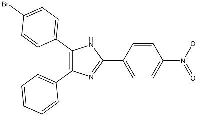 5-(4-bromophenyl)-2-{4-nitrophenyl}-4-phenyl-1H-imidazole Struktur