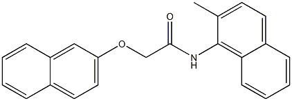 N-(2-methyl-1-naphthyl)-2-(2-naphthyloxy)acetamide Struktur