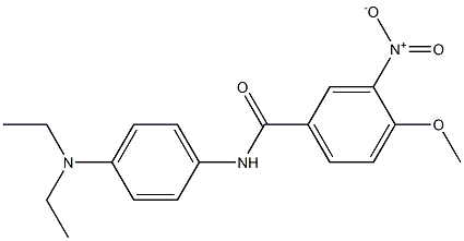 N-[4-(diethylamino)phenyl]-3-nitro-4-methoxybenzamide Struktur